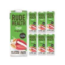 Rude Health 6 x 1 Litre Organic Oat DairyAlt Milk 100 Natural Organic Drink