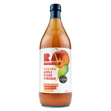 Raw Organic Apple Cider Vinegar with the Mother 1L  Raw Unpasteurised and U