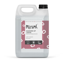 Miniml Eco Washing Up Liquid 5L Refill  Wild Rhubarb  Lemon Scented Non Bio