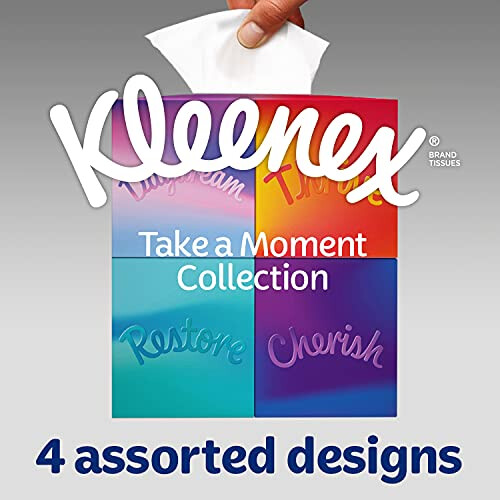 Kleenex Kleenex Take a Moment Collection Tissues  12 Cube Tissue Boxes  in Aid of 2