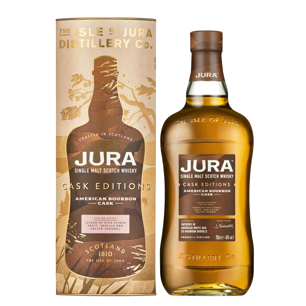 Jura Bourbon Cask Single Malt Scotch Whisky 70Cl Fruity And Balanced 40 Vo