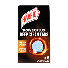 Harpic Power Plus Deep Cleaning Toilet Tablets Original Scent Pack 1 x 6 Ta