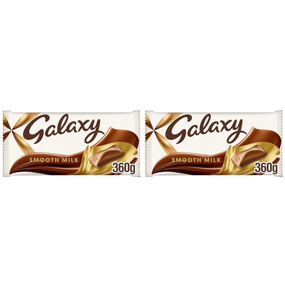 Galaxy Smooth Milk Chocolate Bar For Sharing Christmas Chocolate 360 G Pack