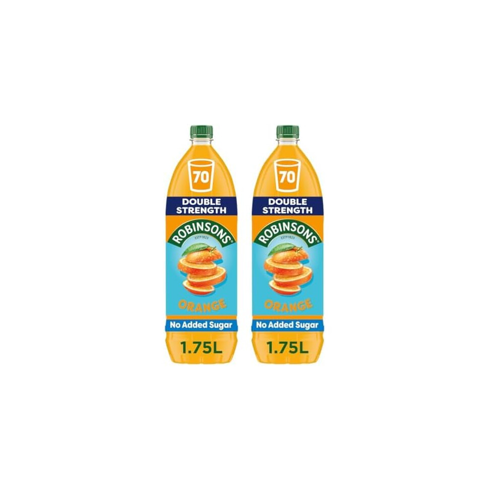 Robinsons Double Strength No Added Sugar Squash175 L Pack Of 2 Orange