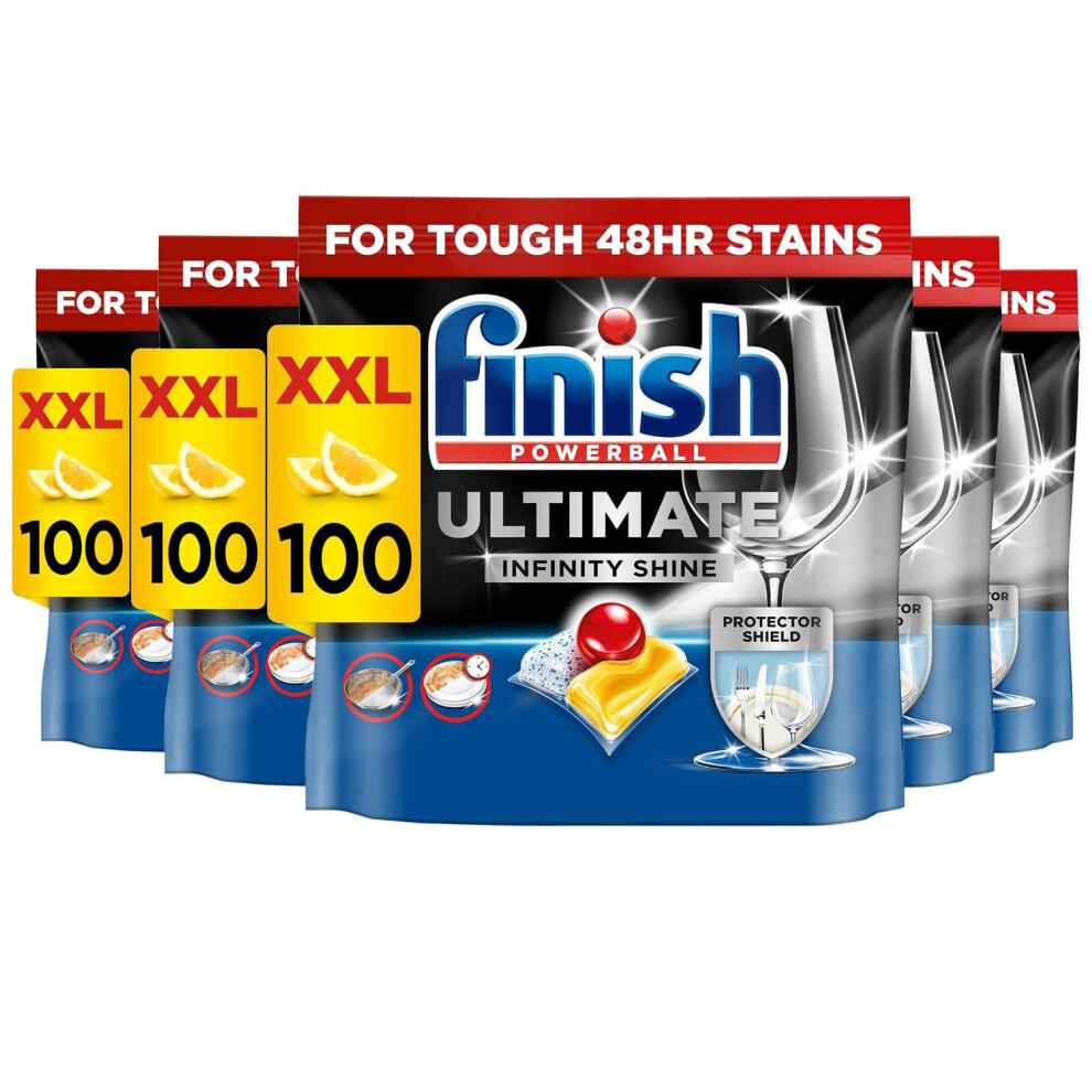 Finish Ultimate Infinity Shine Dishwasher Tablets Lemon Scented
