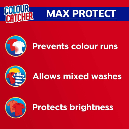 Colour Catcher Max Protect Laundry Sheets Helps Prevent Colour Run and Prot 2