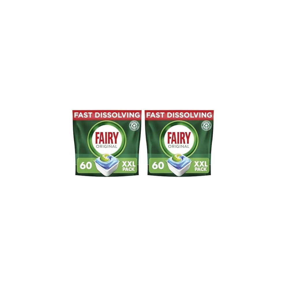 Fairy All-In-1 Dishwasher Tablets, 60 Capsules, Original,