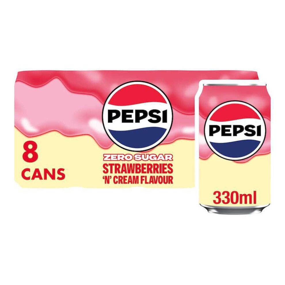 Pepsi Treats Strawberries Cream 8 X 330Ml