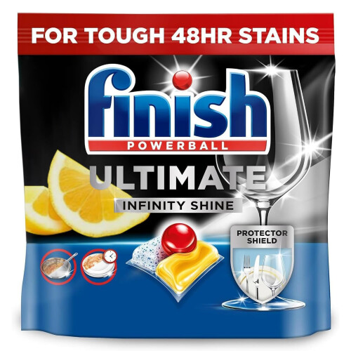 Finish Finish Ultimate Infinity Shine Dishwasher Tablets Lemon Scented 1