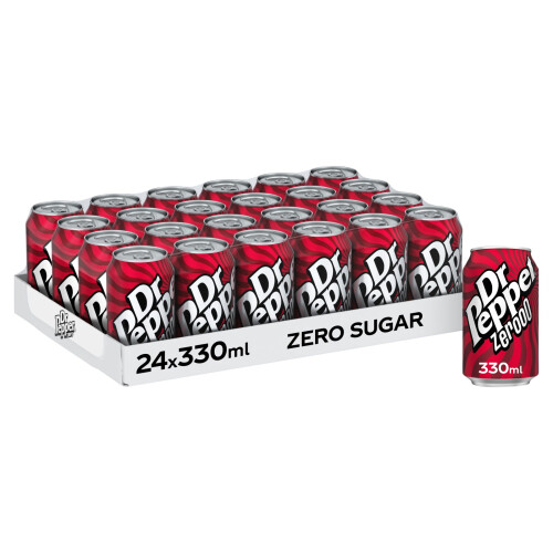 Dr Pepper Dr Pepper Can Zero 330 ml Pack of 24
