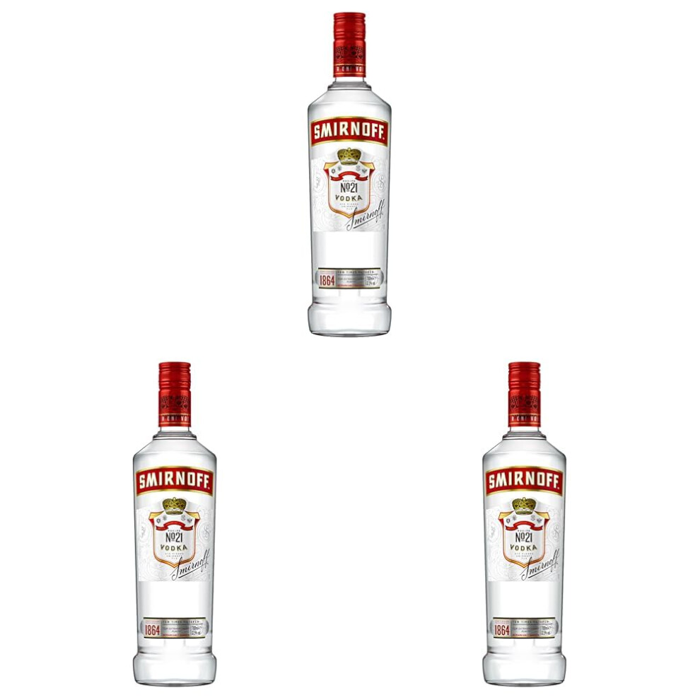 Smirnoff No 21 Vodka 375 Vol 70Cl Triple Distilled 10 X Filtered Premi