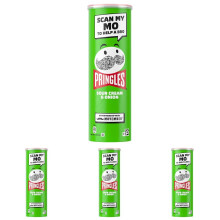 Pringles Sour Cream  Onion Crisps 185g Pack of 4