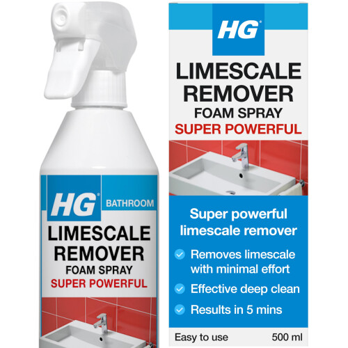 HG HG Limescale Remover Foam Spray Super Powerful Bathroom  Kitchen Cleaner –
