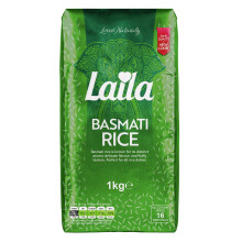 Laila Basmati Rice Brick Pack Long Grain 1KG
