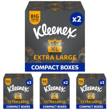 Kleenex Extra Large Facial Tissue in Compact Box Pack of 8100 Recyclable P
