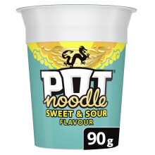 Pot Noodle Sweet  Sour Standard Pot instant vegan snack quick to make noodl