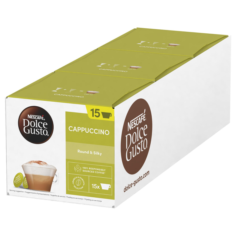 Nescafe Dolce Gusto Cappuccino Coffee Pods Total 45 Servings