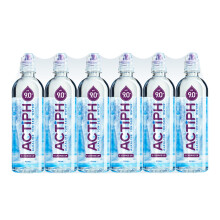 Alkaline Ionised Spring Water pH9 24x 600ml Purified with Electrolytes Clea