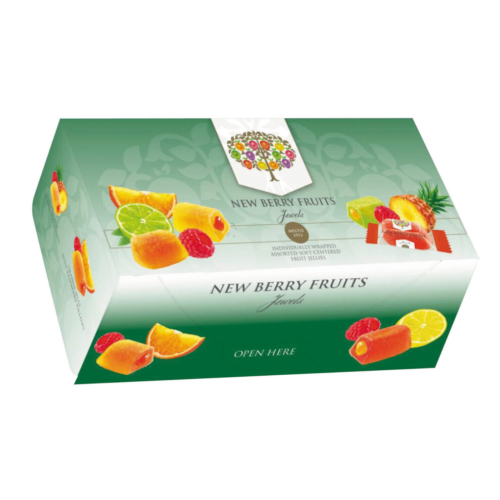 New Berry Fruits Jewels Individually Wrapped Assorted Soft Centred Fruit Je