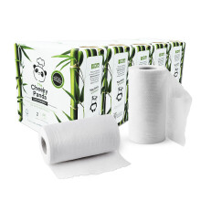 The Cheeky Panda Bamboo Kitchen Roll 10 Kitchen Rolls 1000 Super Strong S