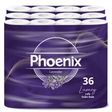 36 Phoenix Soft Lavender Fragranced Luxury Toilet Rolls Bulk Buy  Quilted W