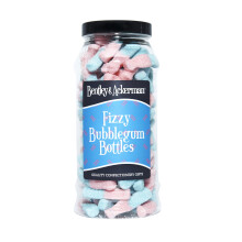 Fizzy Bubblegum Bottles Sweets  615g Original Retro Sweets Gift Jar By Bent
