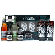 The Kraken Experience Spiced Rum Gift Set 2x 5cl Black Spiced Alcohol Mini