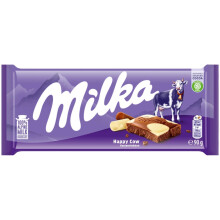 Milka Happy Cows Alpine Milk and White Chocolate Bar Smooth Chocolate Harmo