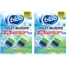 Bloo Toilet Blocks Limescale Prevention Pack of 4