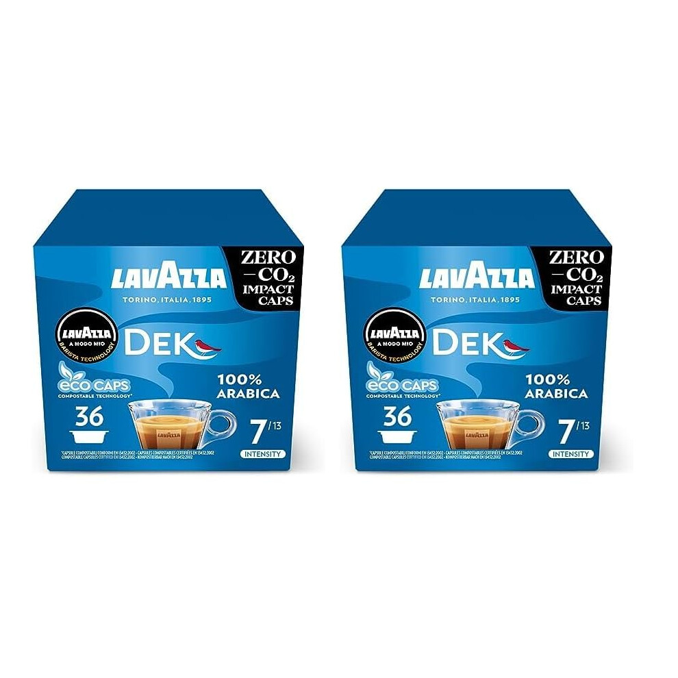 Lavazza A Modo Mio Dek Cremoso Coffee Capsules Decaffeinated Coffee Pods Es