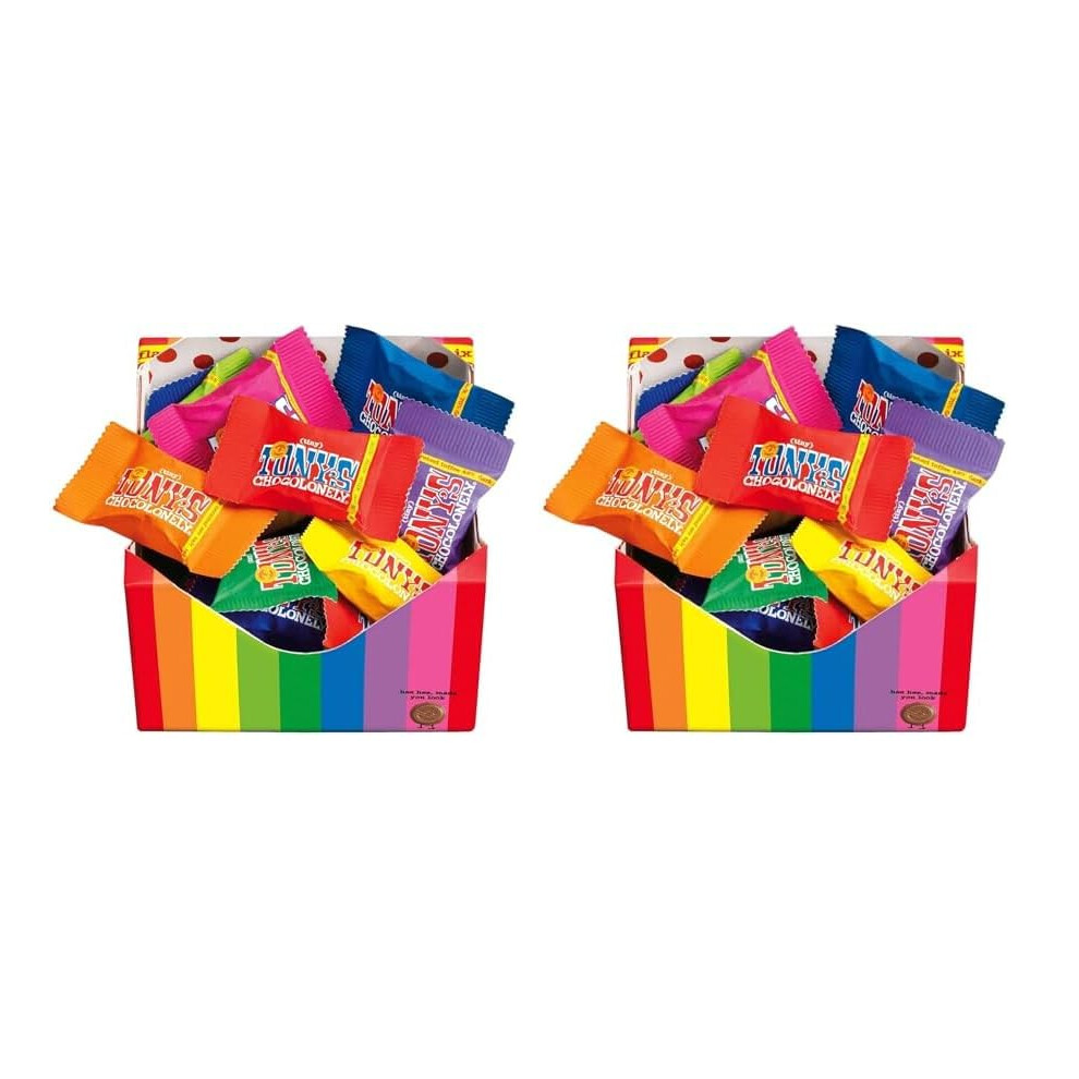 Tony's Chocolonely Tiny Tonys Gift Box 180G Mini Chocolate Mix To Share 10