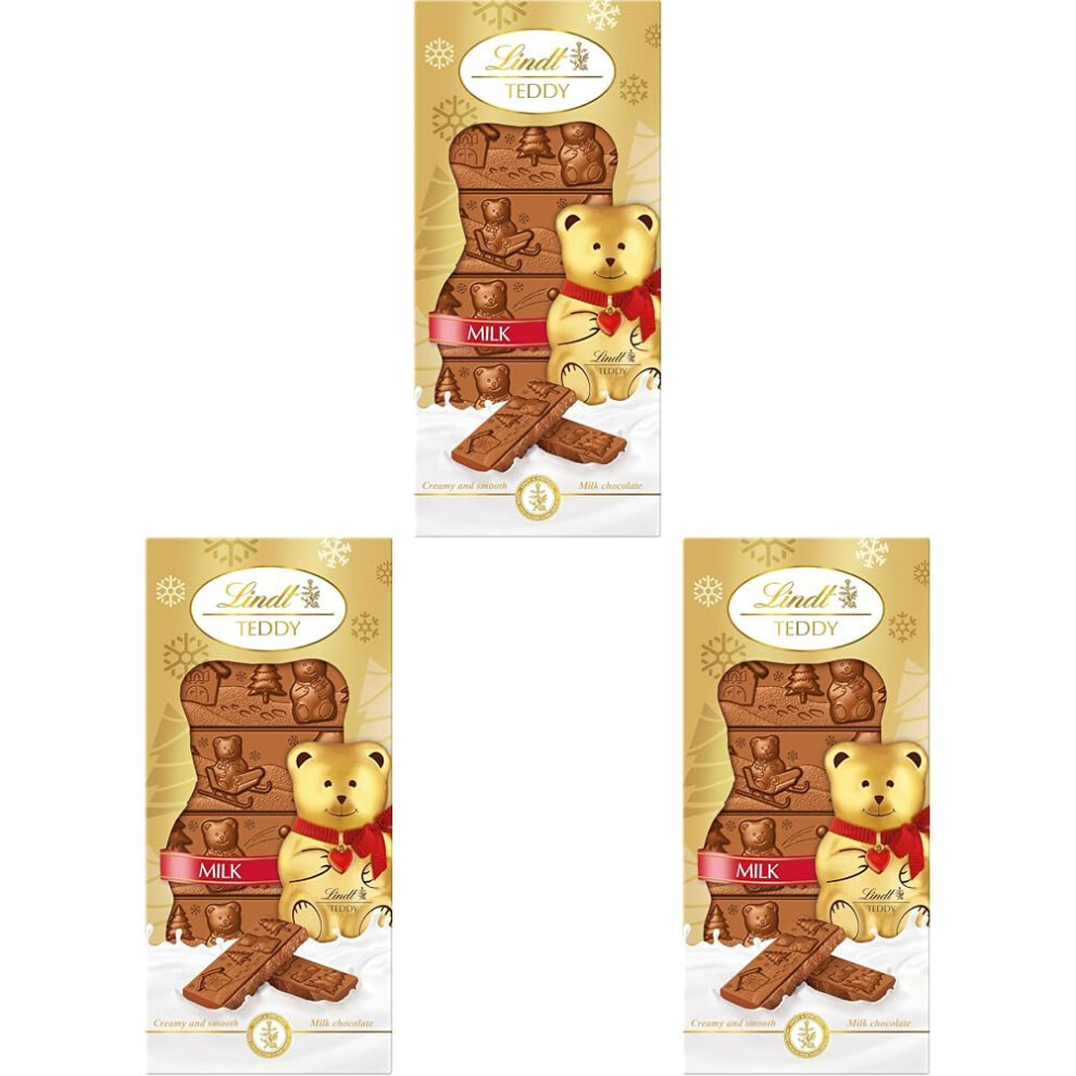 Lindt Teddy Milk Chocolate Bar – 120G – 2025 Christmas Gift For Him Her Ad