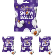 Cadbury Festive Mini Snow Balls Chocolate Bag Smooth Dairy Milk Chocolate C