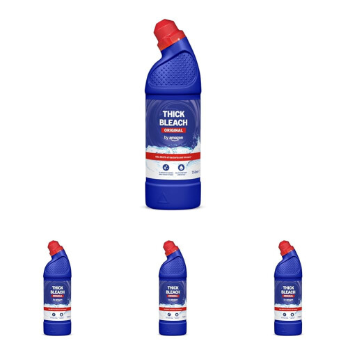 by Amazon Fresh Thick Bleach Original 750 ml Pack of 4