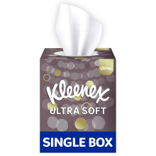 Kleenex Ultra Soft Facial Tissues Single Cube Box Pack of 6