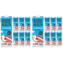 Rude Health 6 x 1 Litre Organic Coconut DairyAlt Milk 100 Natural Organic D