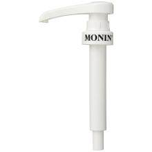 MONIN 10ml Pump. Compatible with 1L Plastic (PET) Bottles (Sugar-Free Syrups, Cloudy Lemonade Concentrate) and 25cl MONIN Syrup Bottles for Easy Use.