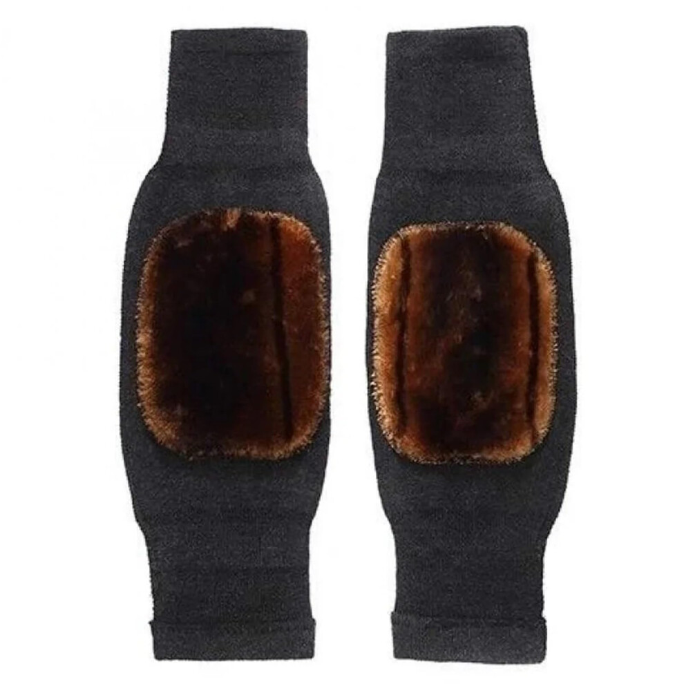 Winter Knee Pads For Men And Women, Double Thick Wool And Velvet, Xl Size 73-90Kg, Cold And Wind Protection 9412369294999