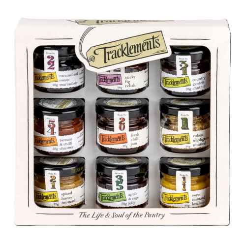 Tracklements  9 Mini Jar Gift Pack 9 x 25g