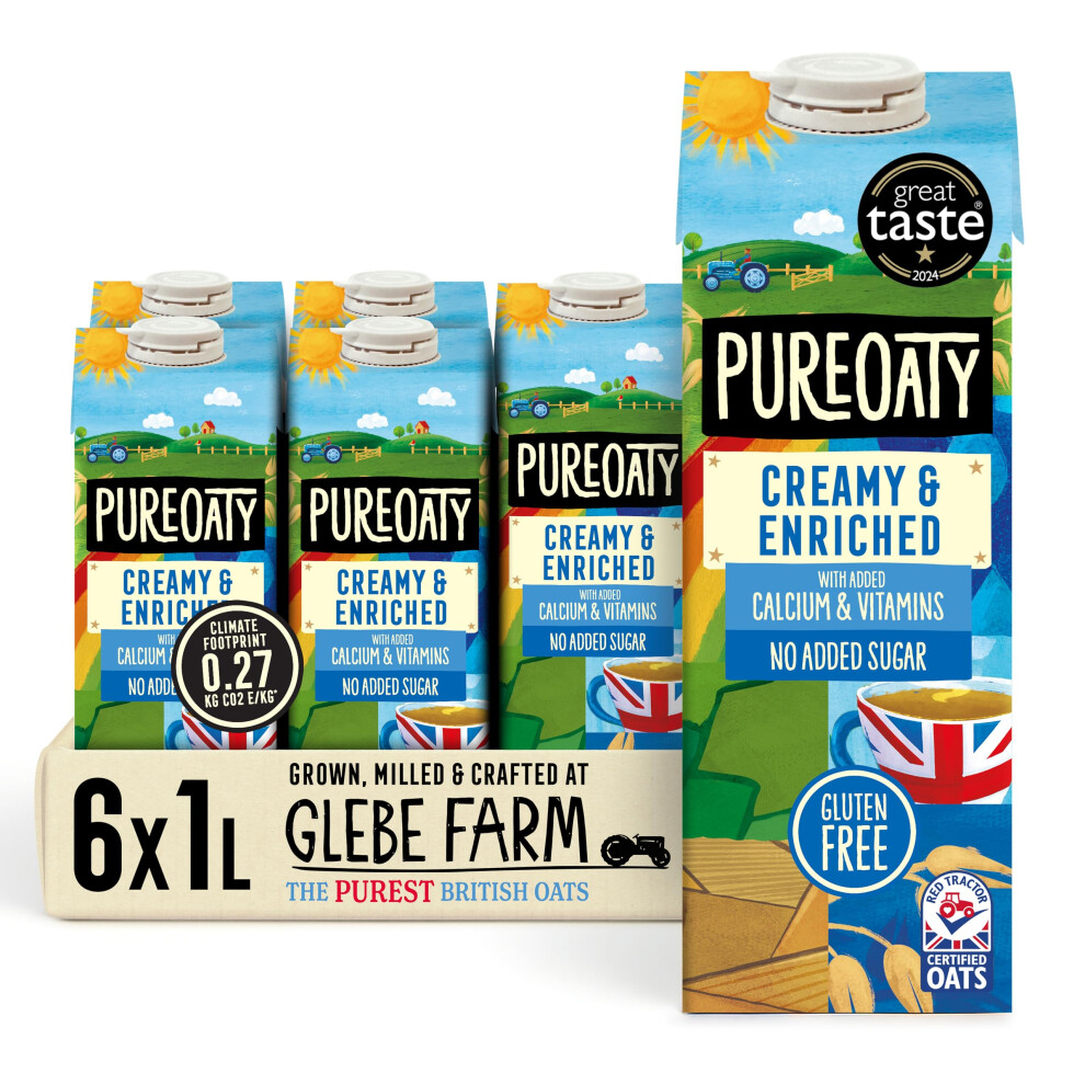 Glebe Farm Pureoaty Creamy Enriched Barista Style Gluten Free Dairy Free