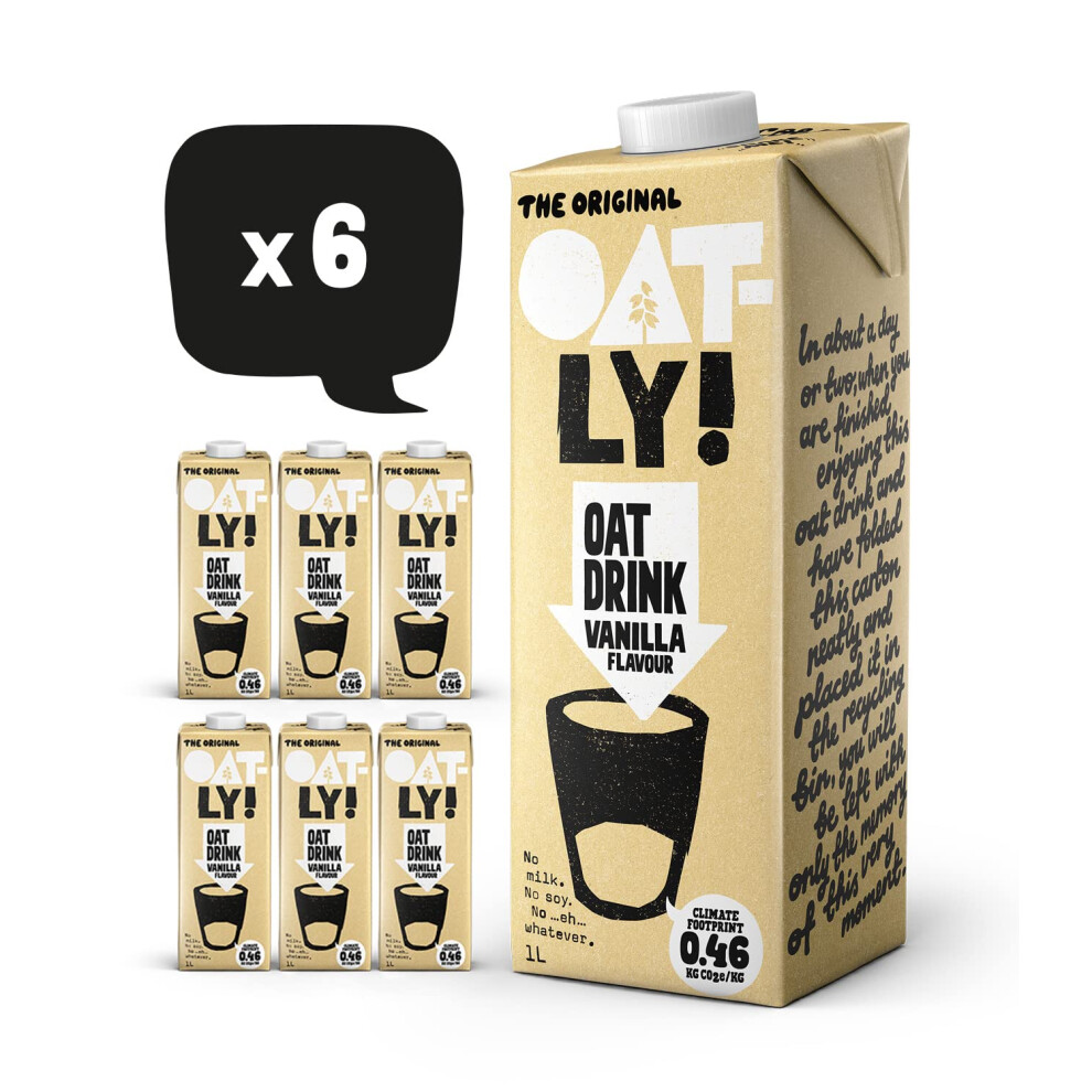 Oatly Vanilla Drink 1 Litre Pack Of 6