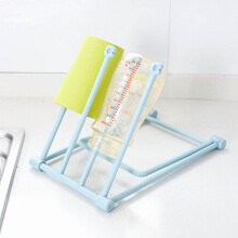 Essay dish towel drying rack, foldable towel rack, storage holder for the kitchen – vertical towel holder with 4 arms in light Gcolor (light blue)