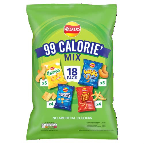 Walkers Walkers 99 Calorie Mix Multipack Snacks Crisps 18 Pack 2