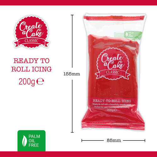 Create A Cake Ready To Roll Icing  Red Fondant Icing  Palm Free Sugar Paste 2