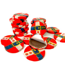 50 Santa Coins Christmas Party Chocolate Bag Chocolate Sweets by The Sweet