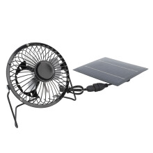 Solar Panel 5W Fan for Outdoor Cooling USB Kit for Greenhouse Coop Dog House