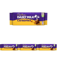 Cadbury Dairy Milk Caramel Chocolate Bars Milk Chocolate with Smooth Golden