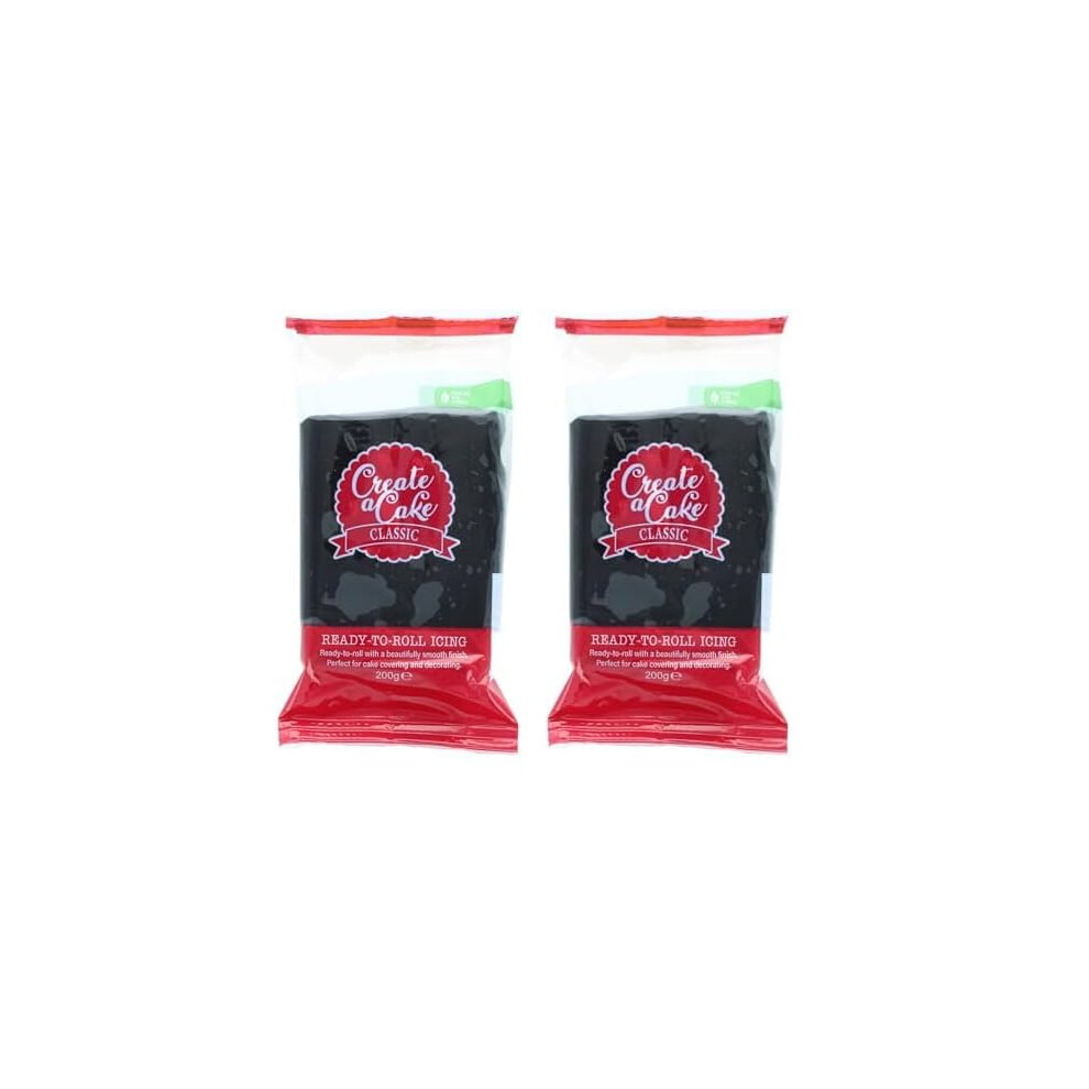 Create A Cake Ready To Roll Icing Black Fondant Icing Palm Free Sugar Pas