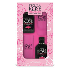 Tequila Rose 2 x 5cl 15 ABV with Pink Frosted Branded Shot Glasses Gift Pac