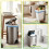 AOSULI Bin Liners 4550L White Bin Bags with Tie Handle Drawstring Rubbish B 5